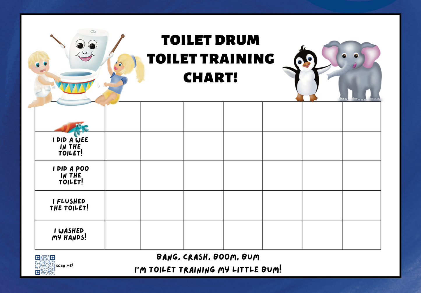 Toilet Drum Toilet Training Chart